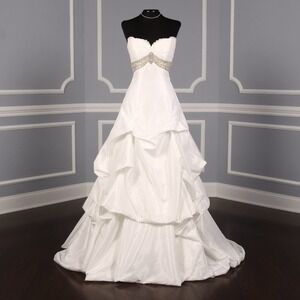 St. Pucchi Serenity Z325 White Wedding Dress Sz 6